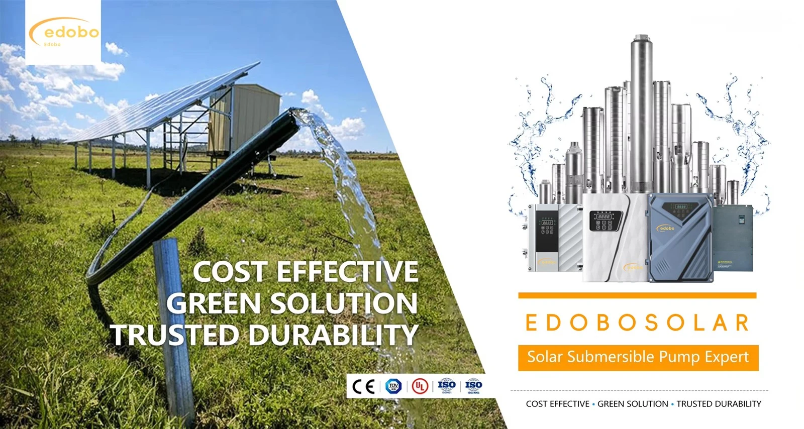 solar powered water booster pump for house